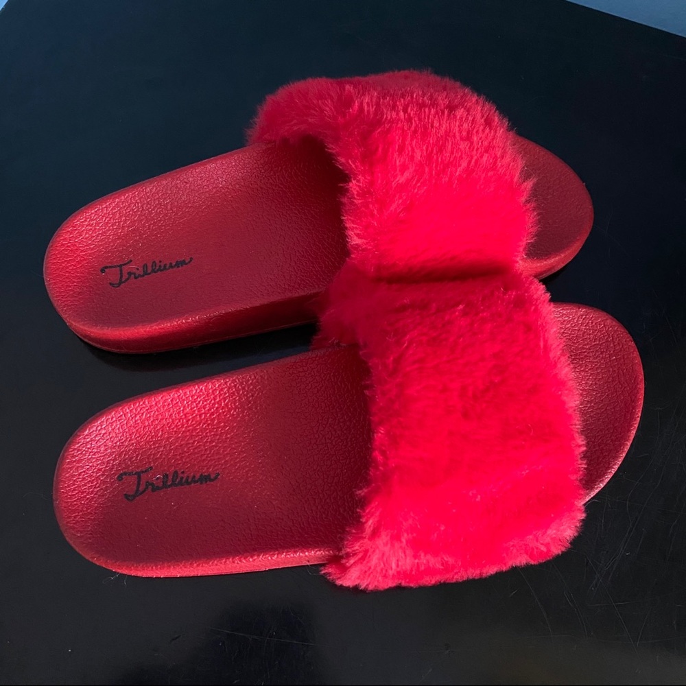 Fuzzy Red Slides
